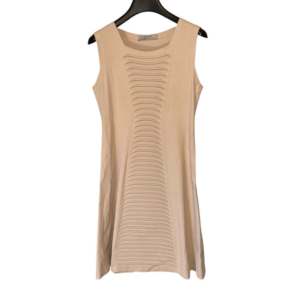 D. Exterior  Beige Mini Dress Size Medium